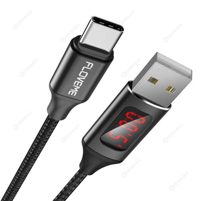 UTGATT5 - Floveme USB-C laddningskabel med Display