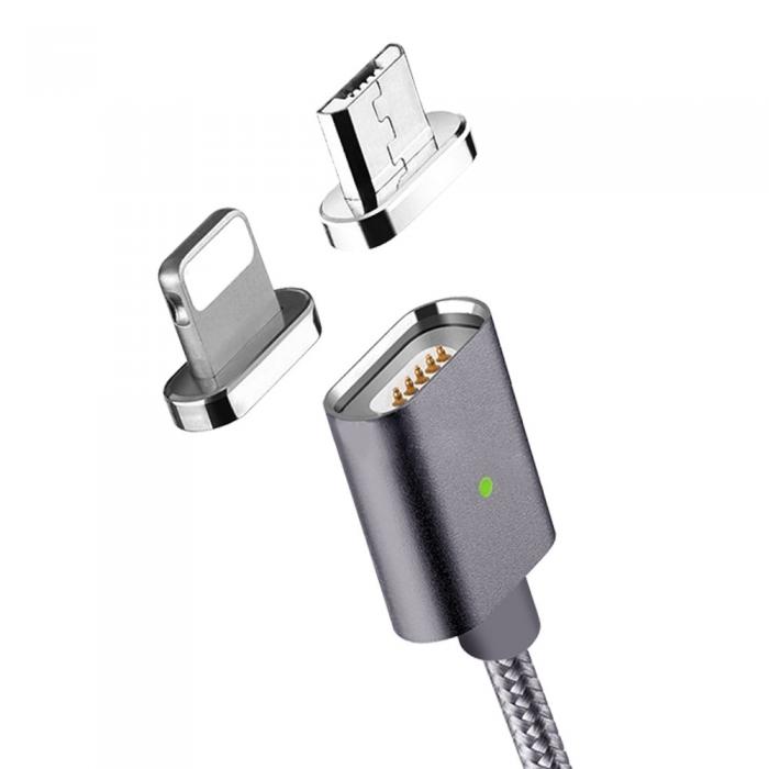 UTGATT5 - MOC Magnetic Cable Micro-USB + Lightning - Space grey