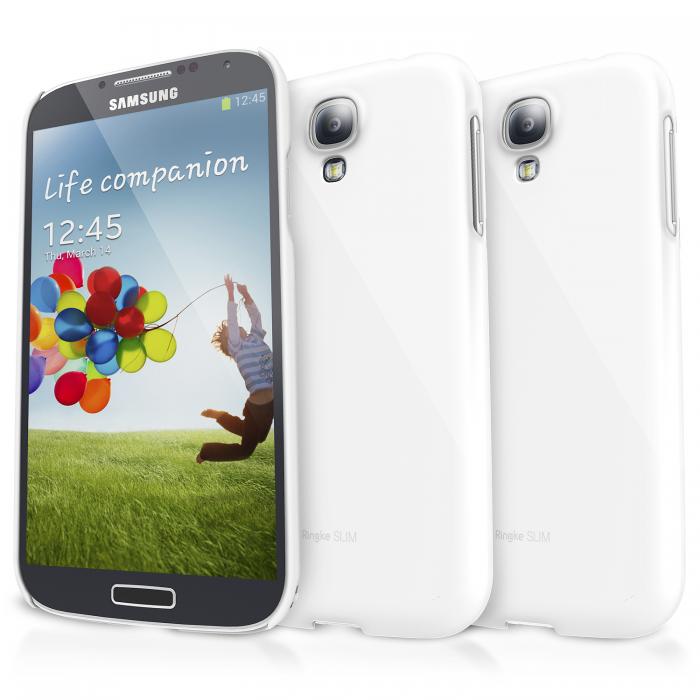 UTGATT4 - RINGKE Baksideskal till Samsung Galaxy S4 i9500 - (Vit)