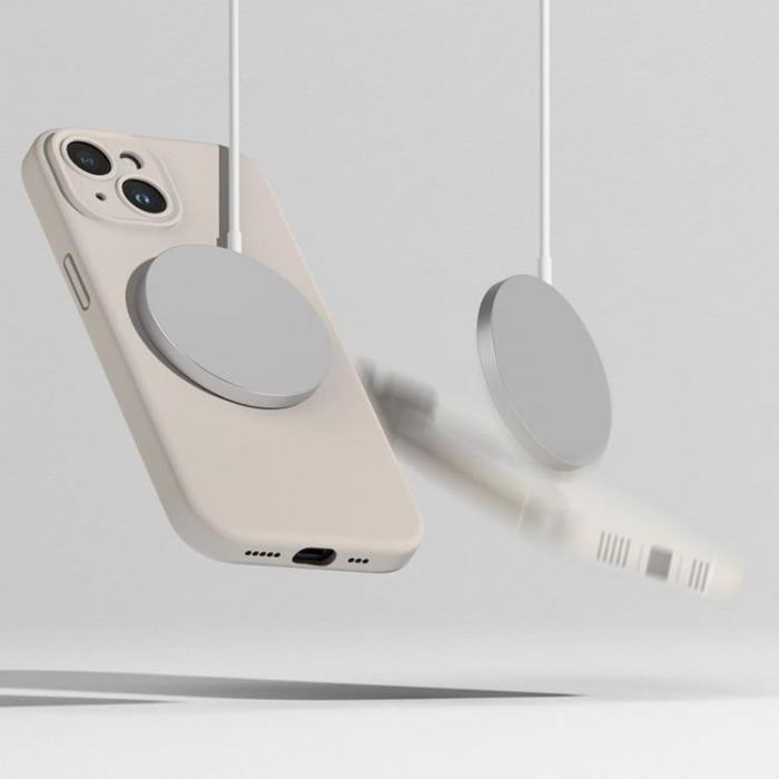 Ringke - Ringke iPhone 15 Mobilskal Magsafe Silikon - Stone