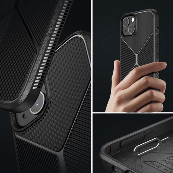 A-One Brand - iPhone 14 Pro Skal X Design - Svart