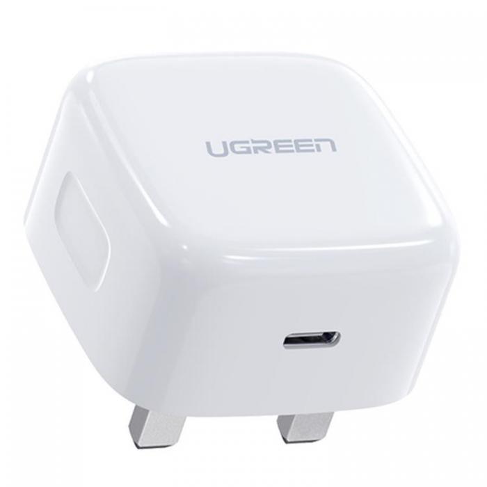 UTGATT1 - Ugreen Quick Magsafe Vggladdare USB Type-C 20W 3A UK - Vit