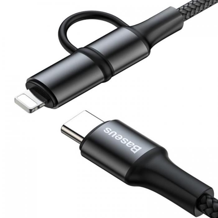 UTGATT5 - Baseus Twins USB-C Till Lightning 60W Kabel 1m - Svart