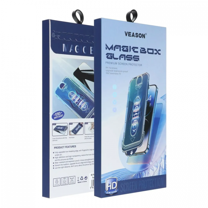 Veason - Veason iPhone 12/12 Pro Hrdat Glas Skrmskydd 6D Pro