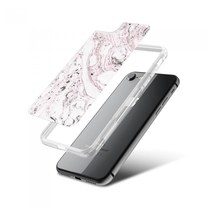 UTGATT5 - Fashion mobilskal till Apple iPhone 8 - Pink Paint