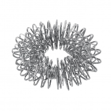 Fidget Toys - 6 Pack Finger Massage ring acupuncture - Sensory Toy - Silver