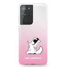KARL LAGERFELD - Karl Lagerfeld Skal Galaxy S21 Ultra Choupette Fun - Rosa