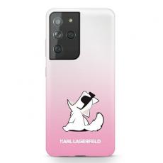 KARL LAGERFELD - Karl Lagerfeld Skal Galaxy S21 Ultra Choupette Fun - Rosa