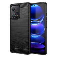 A-One Brand - Xiaomi Redmi Note 12 Pro Plus Mobilskal Carbon Silikon - Svart