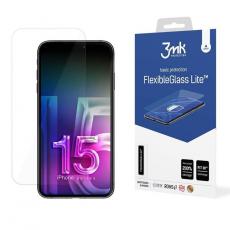 3MK - 3MK FlexibleGlass Lite Hybridglas Skärmskydd iPhone 15 Pro Max