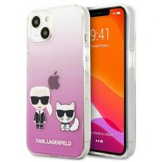 KARL LAGERFELD - Karl Lagerfeld Silicone Karl & Choupette Skal iPhone 13 / 13 Pro - Svart