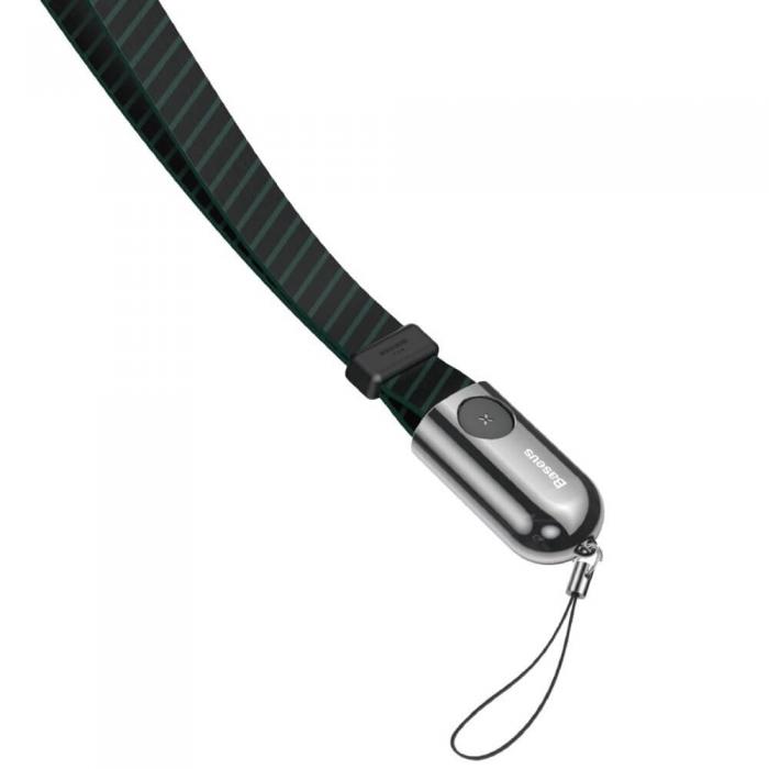 UTGATT5 - Baseus Gold Collar Kabel USB lightning 2.4A 85cm Stripe Svart