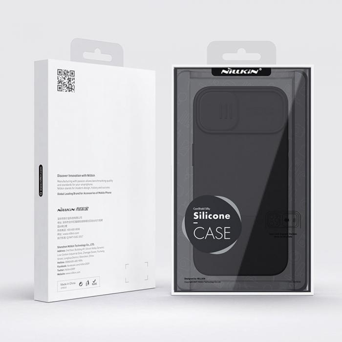 UTGATT5 - Nillkin CamShield Silky Silikon Skal iPhone 13 - Lila