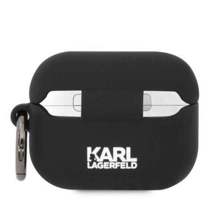 KARL LAGERFELD - Karl Lagerfeld AirPods Pro Skal Silicone Choupette Head 3D - Svart