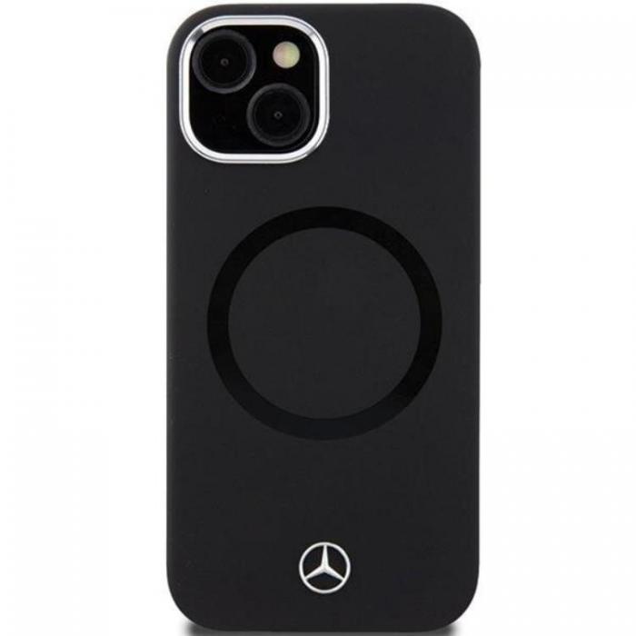 Mercedes - Mercedes iPhone 15 Mobilskal MagSafe Silikon Bicolor - Svart