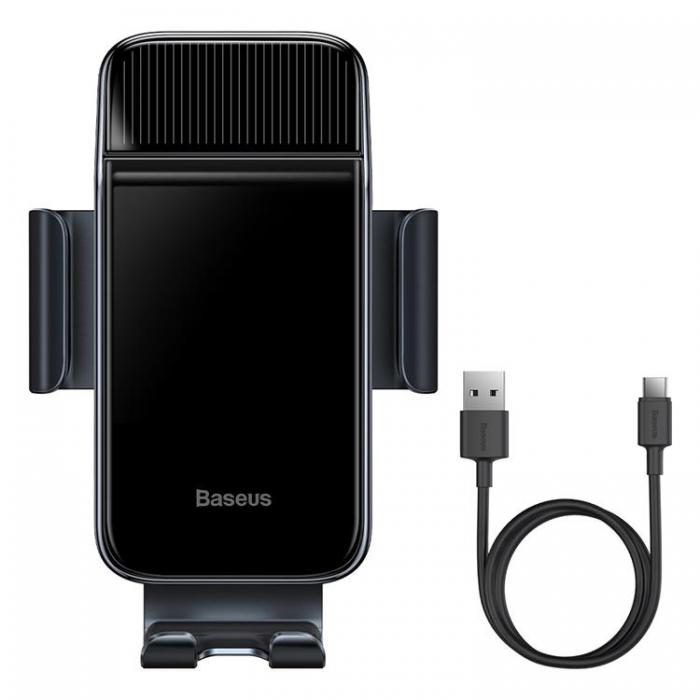 BASEUS - Baseus Elcykel Smartphone Hllare Integrerad Solpanel 150mAh - Svart