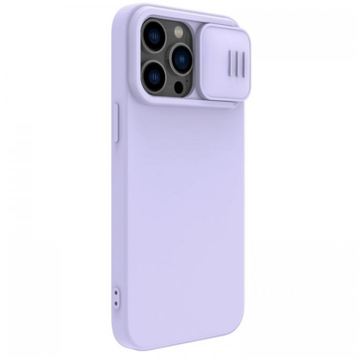 UTGATT5 - Nillkin iPhone 14 Pro Skal CamShield Silky Silicone - Lila