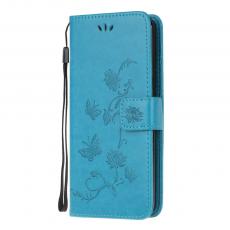A-One Brand - Butterfly Plånboksfodral till Samsung Galaxy A03s - Blå