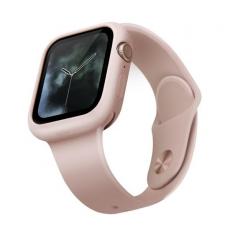 UNIQ - UNIQ Lino Band Apple Watch 4 / 5 / 6 / Se 44mm Skal - Blush Rosa