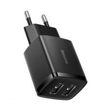 BASEUS - Baseus EU Compact Väggladdare USB 10.5W - Svart