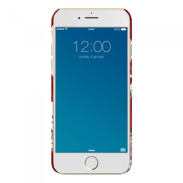 UTGATT5 - iDeal Fashion Case till iPhone 6/6S/8/7 - Scarlet Red Marble