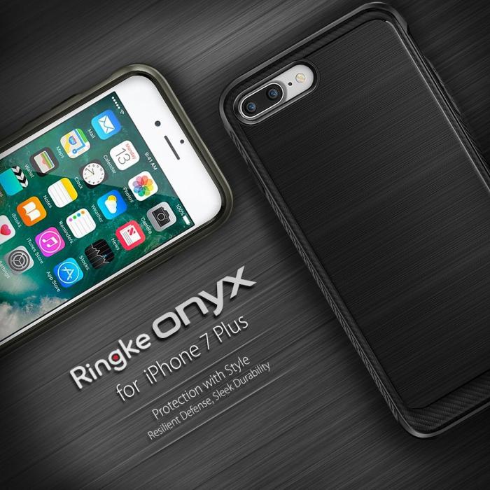 UTGATT5 - Ringke Oynx Skal till Apple iPhone 7 Plus - Svart