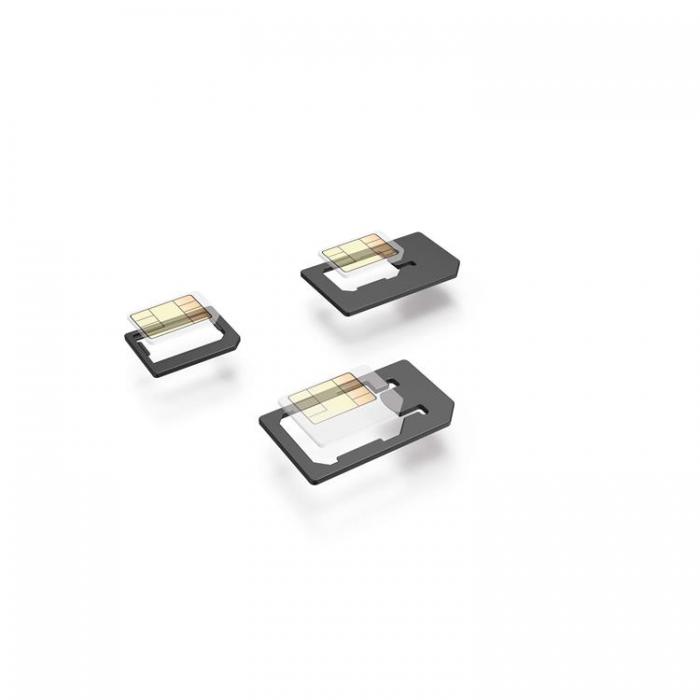 UTGATT1 - Hama SIM Adapter Set 3st till Nano Micro och Standard