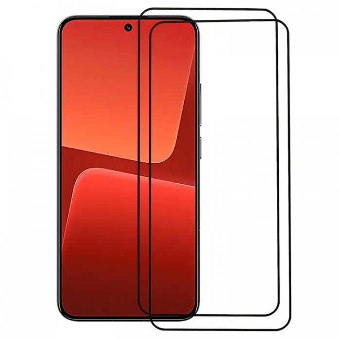 A-One Brand - [2-Pack] Xiaomi 13 Pro Hrdat Glas Skrmskydd - Svart