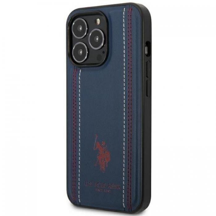 US Polo - US Polo iPhone 14 Pro Skal Ldersm - Marinbl