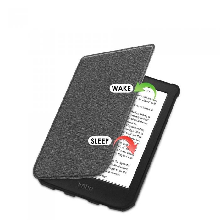 UTGATT1 - Pocketbook Lux 4/5/HD 3 Fodral Color/Touch - Ljusgr