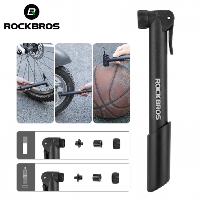 Rockbros - Rockbros Cykelpump - Svart
