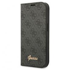 Guess - GUESS iPhone 14 Plus Plånboksfodral 4G Vintage Gold Logo - Svart