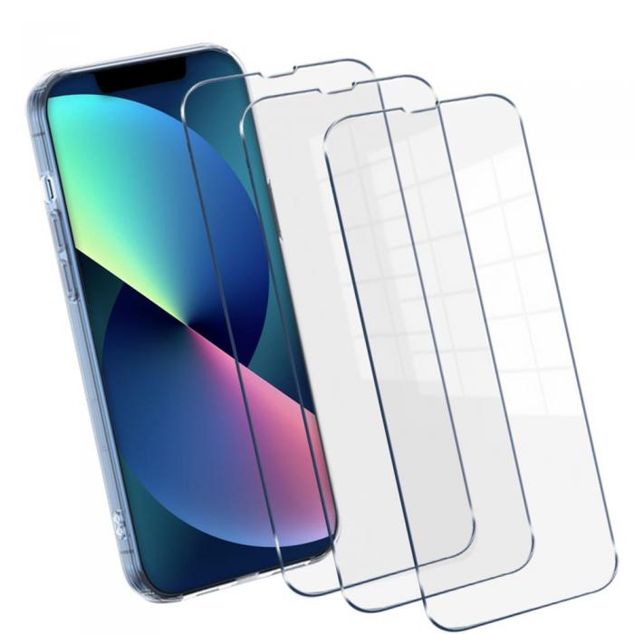 A-One Brand - [3-PACK] Hrdat Glas Skrmskydd iPhone 13 / 13 Pro - Clear