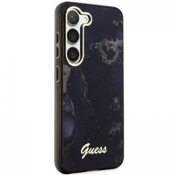 Guess - Guess Galaxy S23 Plus Mobilskal Golden Marble Collection - Svart