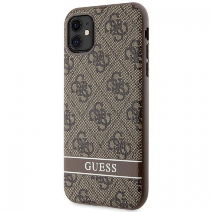 Guess - Guess iPhone 11/XR Mobilskal 4G Stripe - Brun