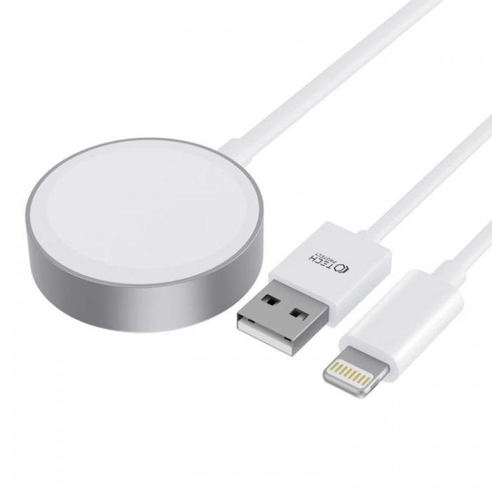 Tech-Protect - Tech-Protect Magnetic Laddare med Lightning Kabel - Vit