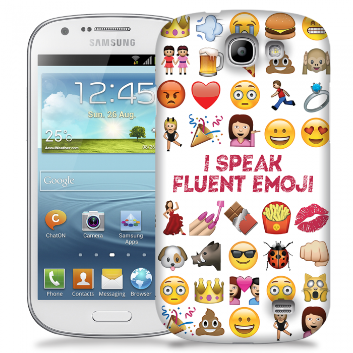 UTGATT5 - Skal till Samsung Galaxy Express - I speak fluent Emoji