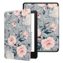 Tech-Protect - Tech-Protect Smartcase Fodral Kindle Paperwhite V/5 Signature Floral Grå
