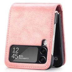 A-One Brand - Galaxy Z Flip 4 Plånboksfodral Portable Folding - Rosa