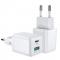 Joyroom - Joyroom 2-Port Network Laddare PD30W - Vit