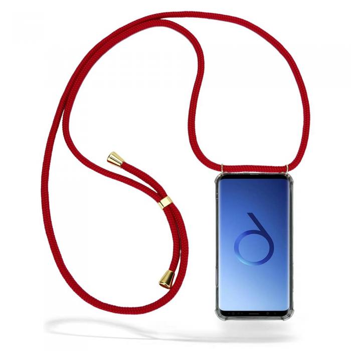 CoveredGear-Necklace - Boom Galaxy S9 Plus mobilhalsband skal - Maroon Cord
