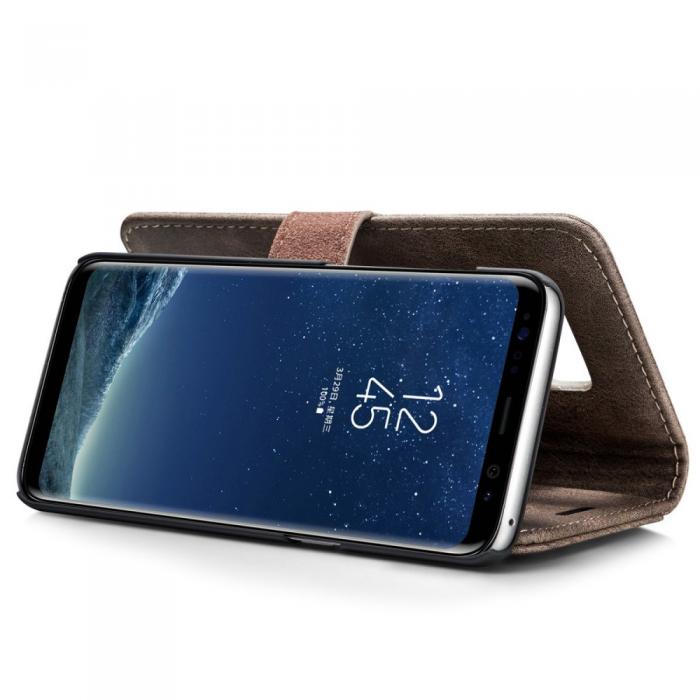 UTGATT5 - DG.MING Plnboksfodral Samsung Galaxy S8 Plus - Coffee