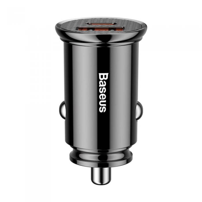 BASEUS - Baseus Universal Smart Billaddare USB 4.0 USB-C PD 3.0 SCP Svart