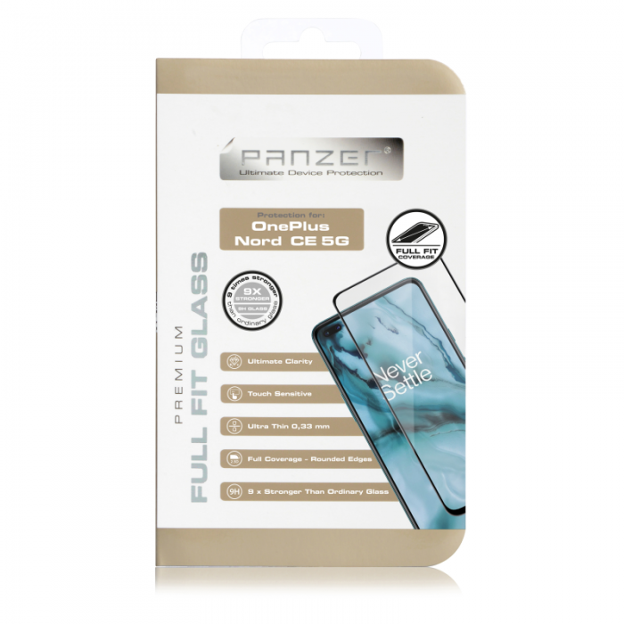 UTGATT1 - Panzer - Full-Fit Glass OnePlus Nord CE 5g - Svart