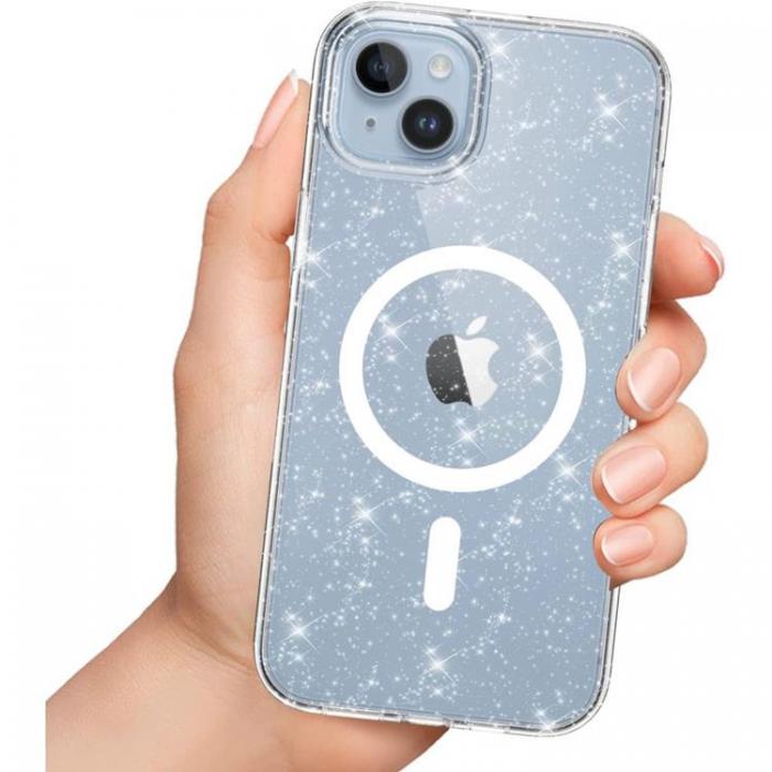Tech-Protect - Tech-Protect Magsafe iPhone 14 Pro Skal Flexair Hybrid - Glitter