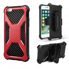 A-One Brand - 2-in-1 iPhone 7/8/SE (2020/2022) mobilskal med bältesfodral - Röd