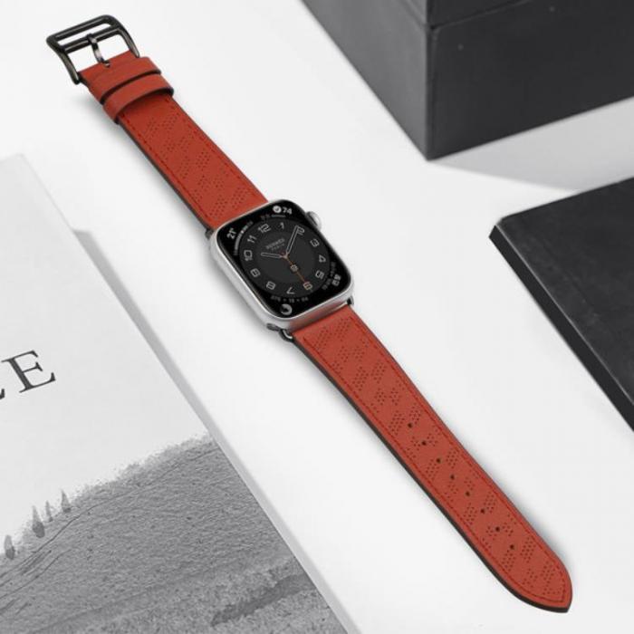A-One Brand - Apple Watch Ultra/SE/8/7/6/5/4 (49/45/44mm) Armband - Brun