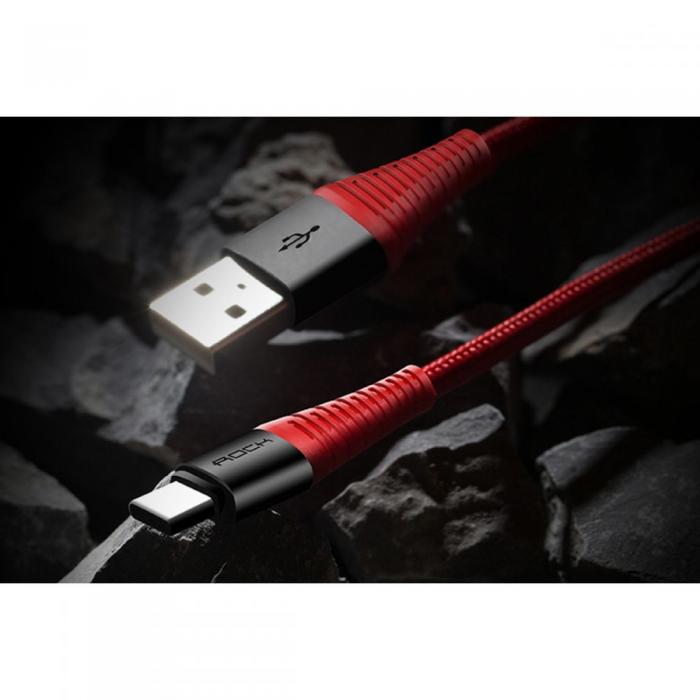 UTGATT5 - Rock Type-C Cable 200 cm Svart