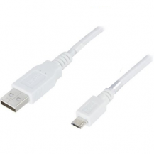 Deltaco&#8233;DELTACO Micro USB kabel 3 m Vit&#8233;