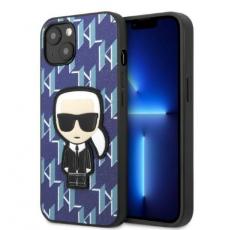 KARL LAGERFELD - Karl Lagerfeld iPhone 13 mini Skal Monogram Ikonik Patch - Blå